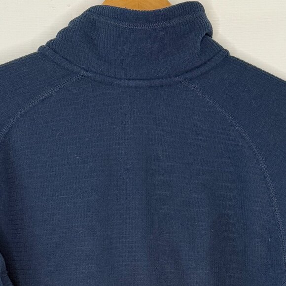 The North Face Blue Waffle Knit 1/4 Zip Pullover Size Medium - Picture 5 of 8